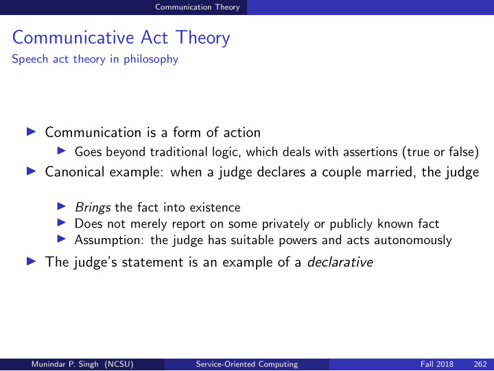 communicative act theory