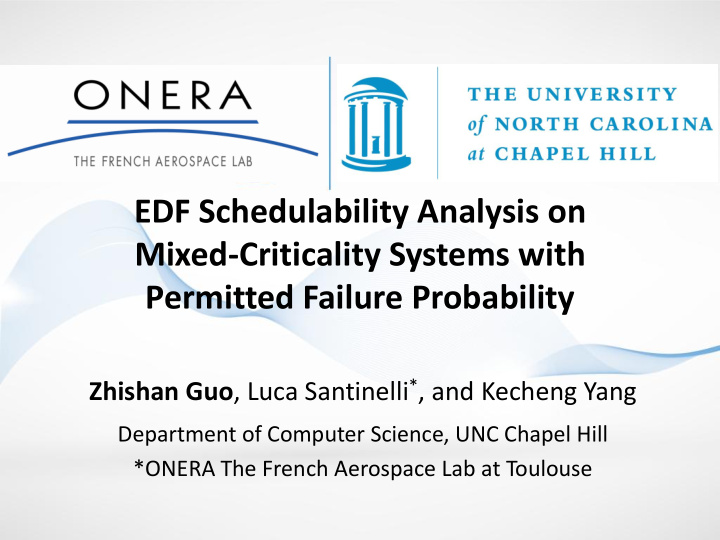 mixed criticality systems with