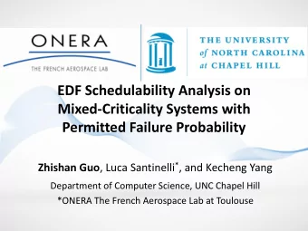 Mixed-Criticality Systems with  Permitted Failure Probability Zhishan Guo , Luca Santinelli * , and