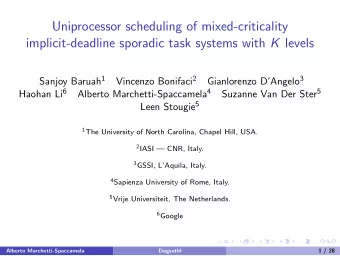 Uniprocessor scheduling of mixed-criticality implicit-deadline sporadic task systems with K levels