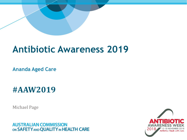 antibiotic awareness 2019