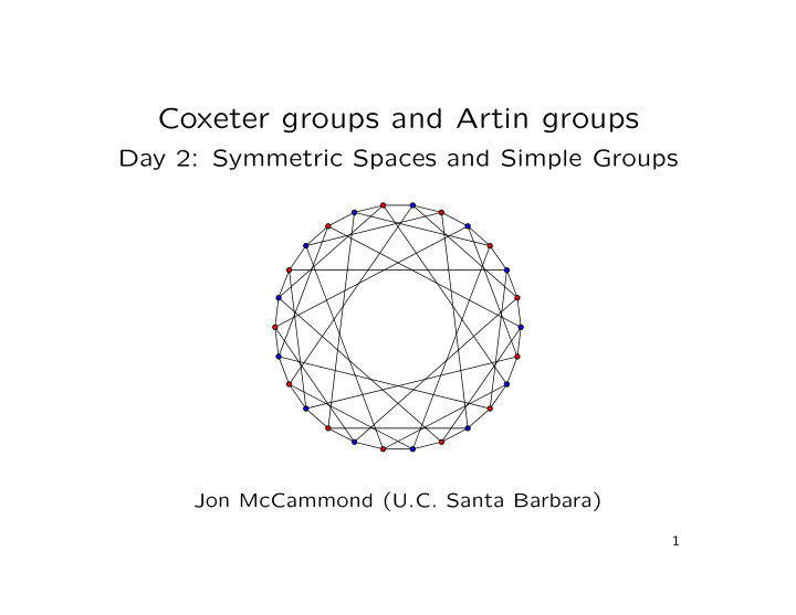 coxeter groups and artin groups