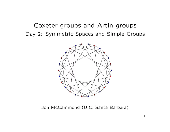coxeter groups and artin groups