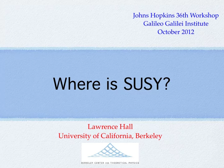 where is susy