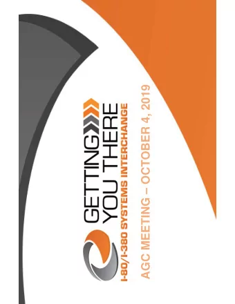 AGC MEETING  OCTOBER 4, 2019  FY21 LETTING (PURPLE) OVERVIEW  PROJECT NUMBER: IMN-080-6(235)239