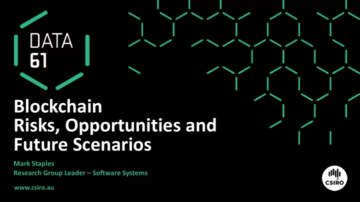 risks opportunities and