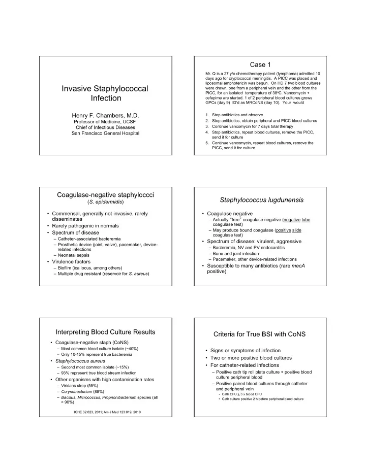 invasive staphylococcal