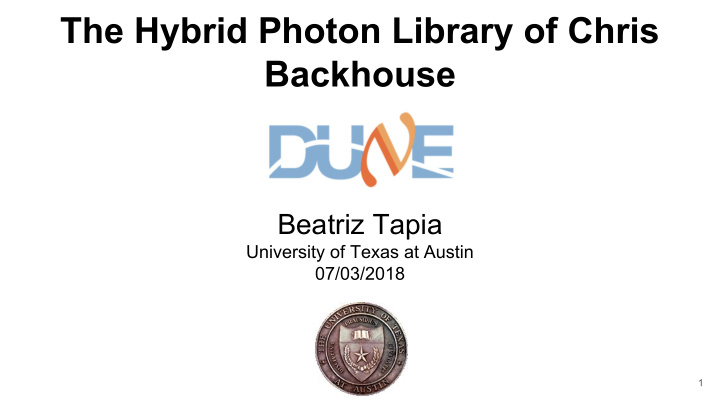 the hybrid photon library of chris backhouse