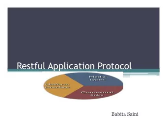 Restful Application Protocol  Babita Saini  Outline  Introduction  What Is a Domain