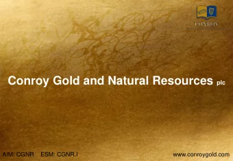 DISCLAIMER The content of information contained in this Presentation has not been approved by an