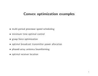 Convex optimization examples  multi-period processor speed scheduling  minimum time optimal