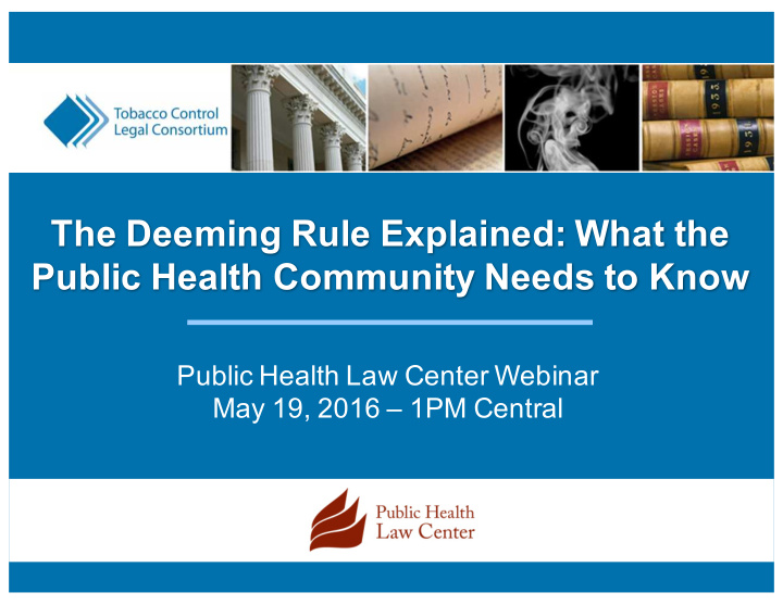 the deeming rule explained what the public health