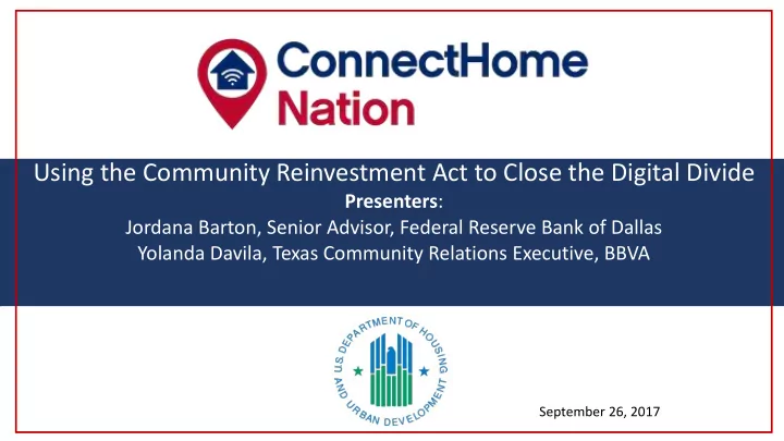 connecthome nation webinar