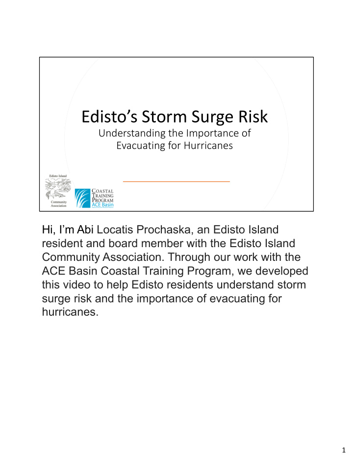 edisto s storm surge risk