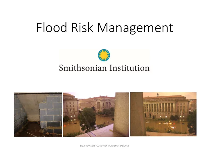 flood risk management