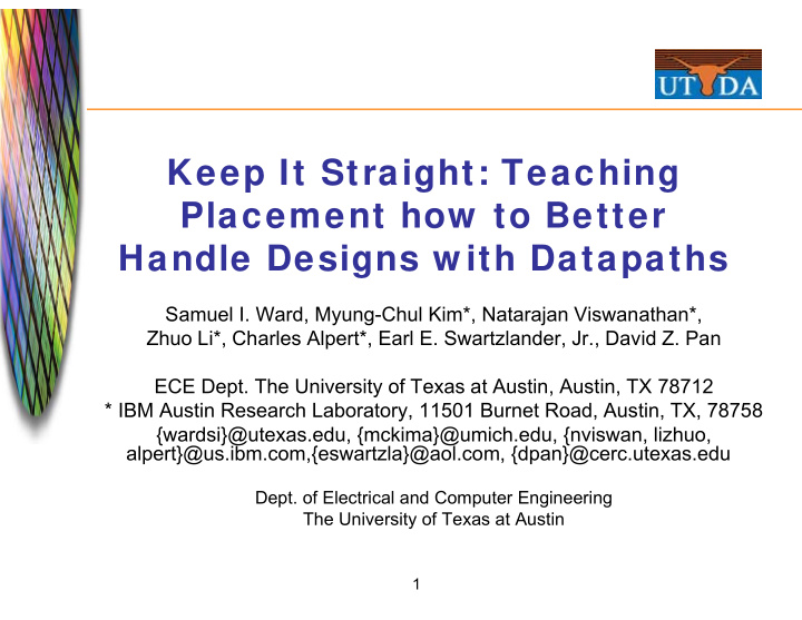 keep it straight teaching placement how to better handle