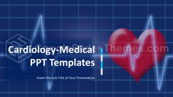 Cardiology-Medical  PPT Templates  Insert the Sub Title of Your Presentation  Agenda Style  01