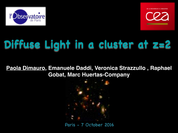 diffuse light in a cluster at z 2