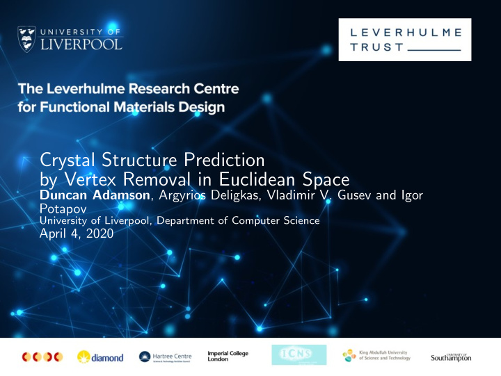 crystal structure prediction by vertex removal in