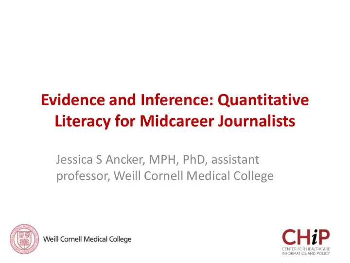 literacy for midcareer journalists