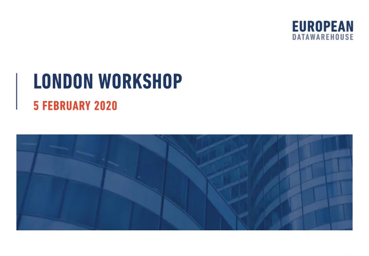 london workshop