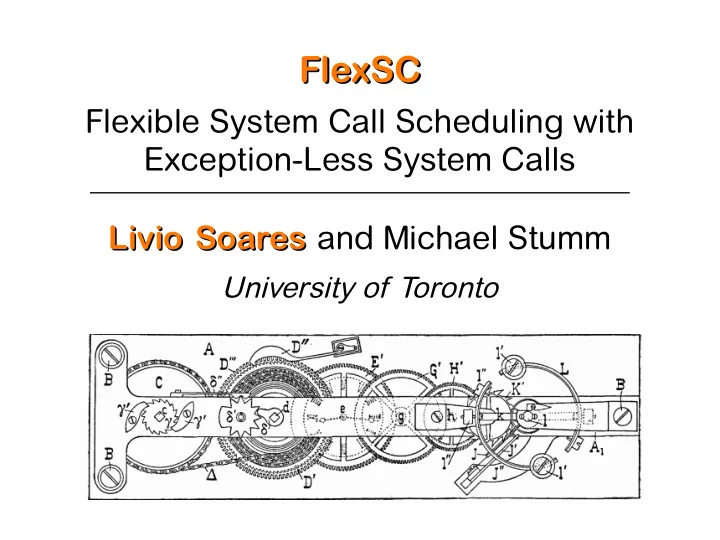 flexsc flexsc