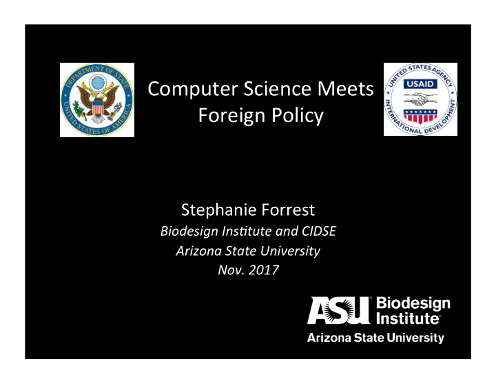 computer science meets foreign policy