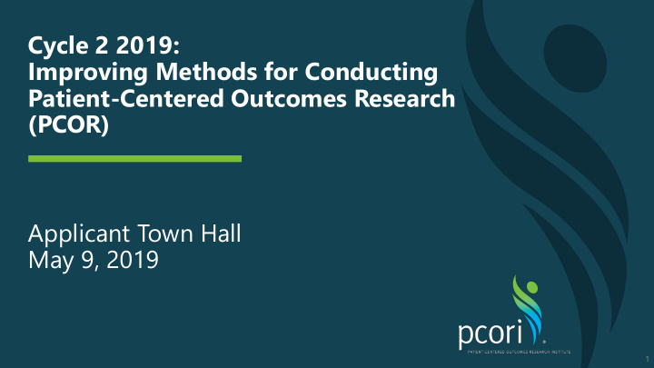cycle 2 2019 improving methods for conducting patient