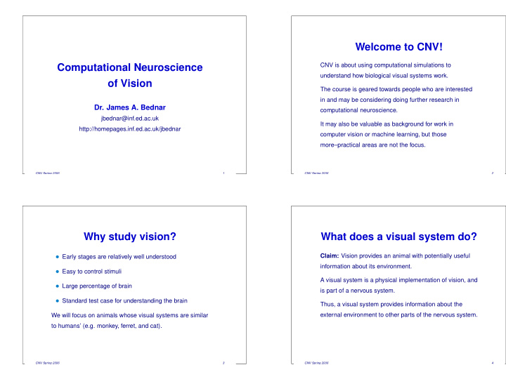 welcome to cnv computational neuroscience