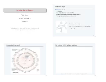 Introduction to Graphs    nodes.    edges between pairs of nodes.