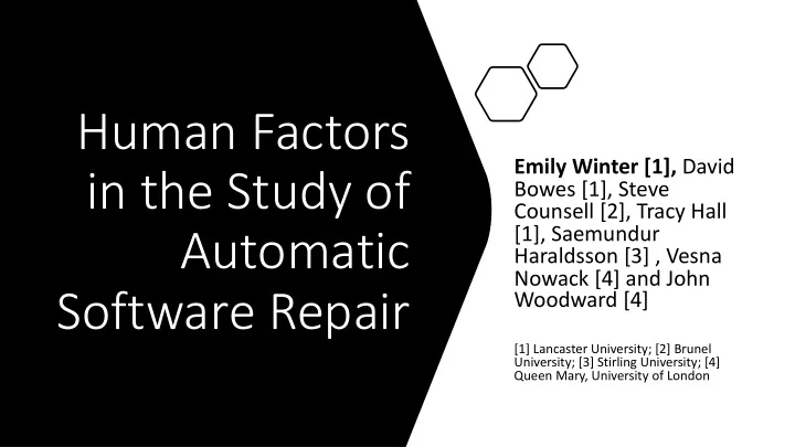 human factors