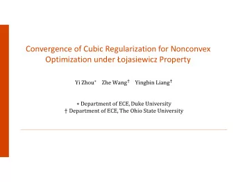 Convergence of Cubic Regularization for Nonconvex  Optimization under ojasiewicz Property