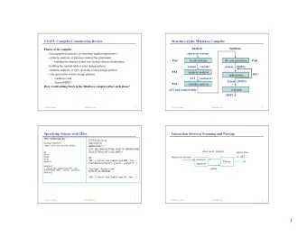 1  Specifying Grammar with JavaCUP  Abstract Syntax Tree for Memory Layout Example  JavaCUP example