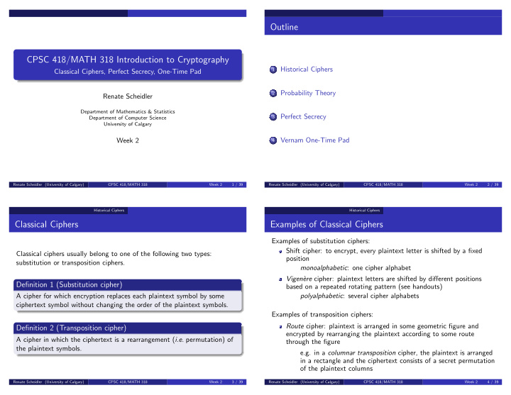 outline cpsc 418 math 318 introduction to cryptography