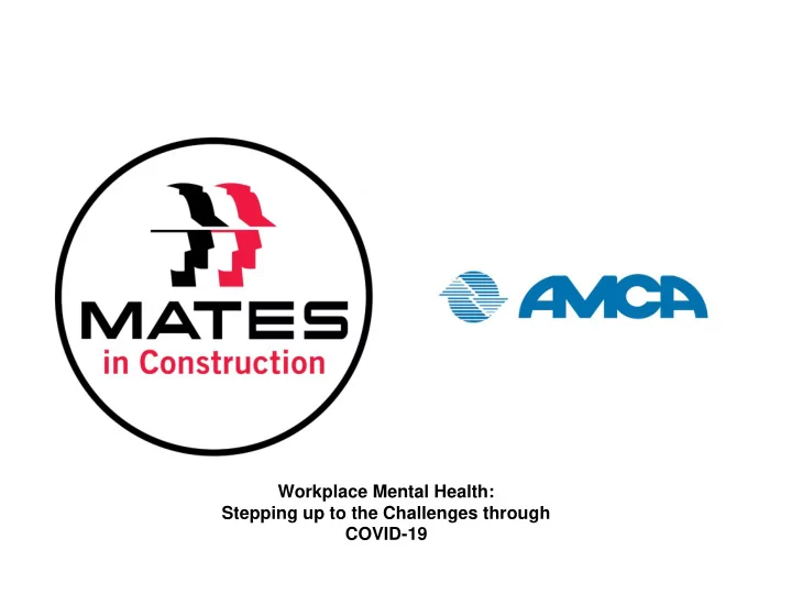 workplace mental health stepping up to the challenges