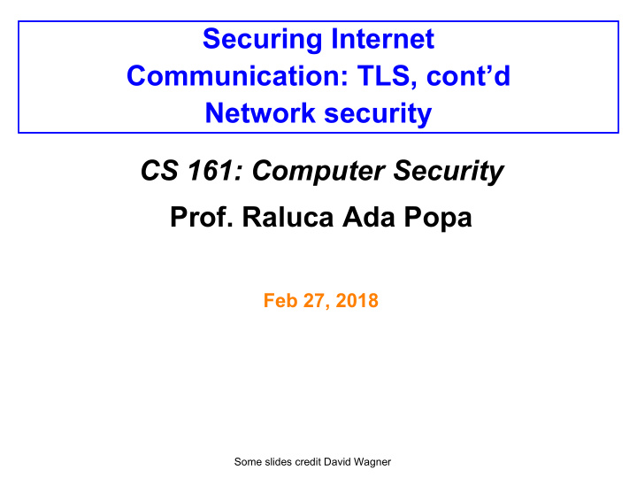 securing internet communication tls cont d network