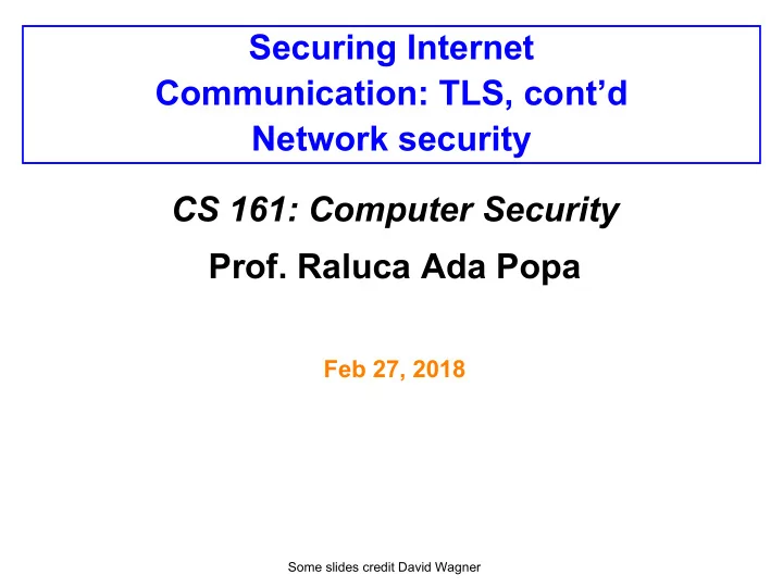securing internet communication tls cont d network