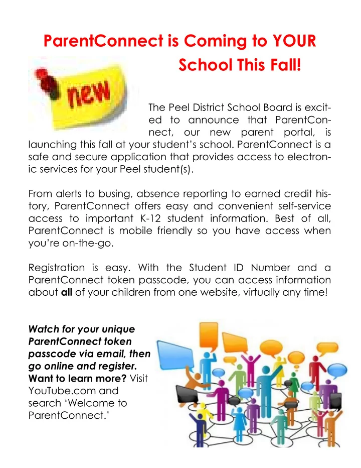 parentconnect is coming to your school this fall