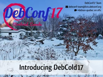 1  7   #  d  e  b  i  a  n  -  q  u  e  b  e  c  o  n  o  f  t  c  Montral, Canada  I  n  t  r