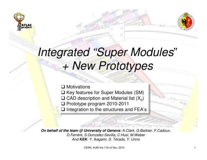 integrated super modules new prototypes