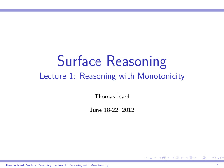surface reasoning