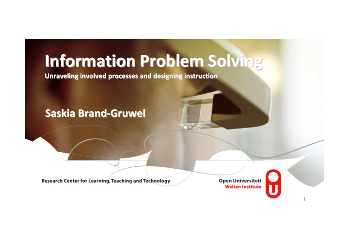 information problem solving information problem solving