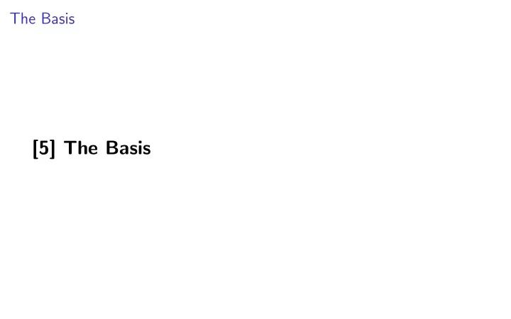 5 the basis ren e descartes