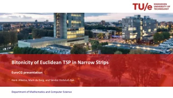 Bitonicity of Euclidean TSP in Narrow Strips  EuroCG presentation  Henk Alkema, Mark de Berg, and