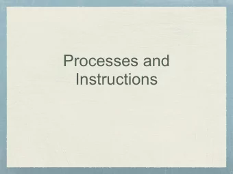 Processes and  Instructions  Noun Addiction, Double Negatives and Other Lard  You should give