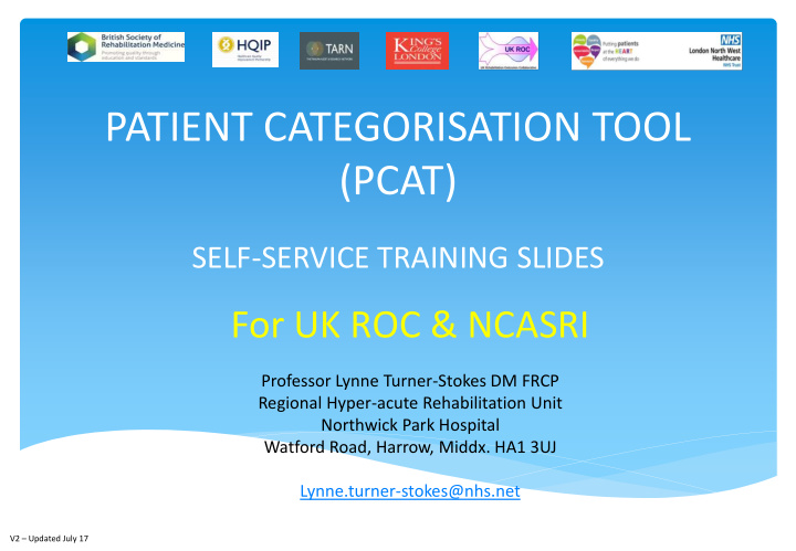 patient categorisation tool