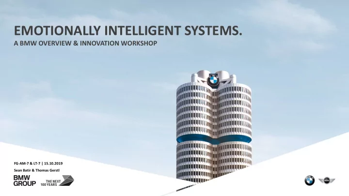 emotionally intelligent systems