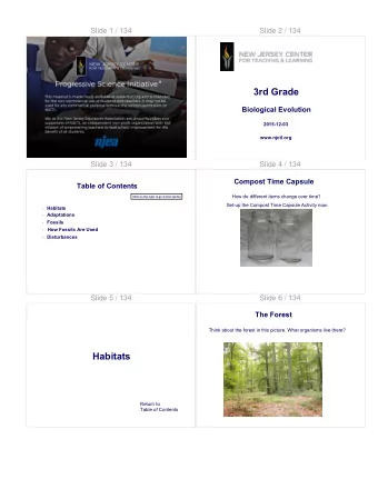 3rd Grade  Biological Evolution  2015-12-03  www.njctl.org  Slide 3 / 134  Slide 4 / 134  Compost