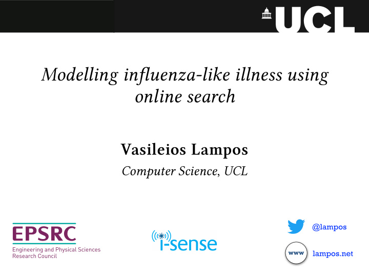 modelling in fm uenza like illness using online search
