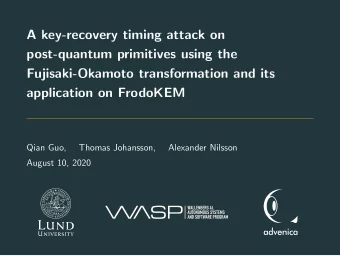 A key-recovery timing attack on  post-quantum primitives using the  Fujisaki-Okamoto transformation